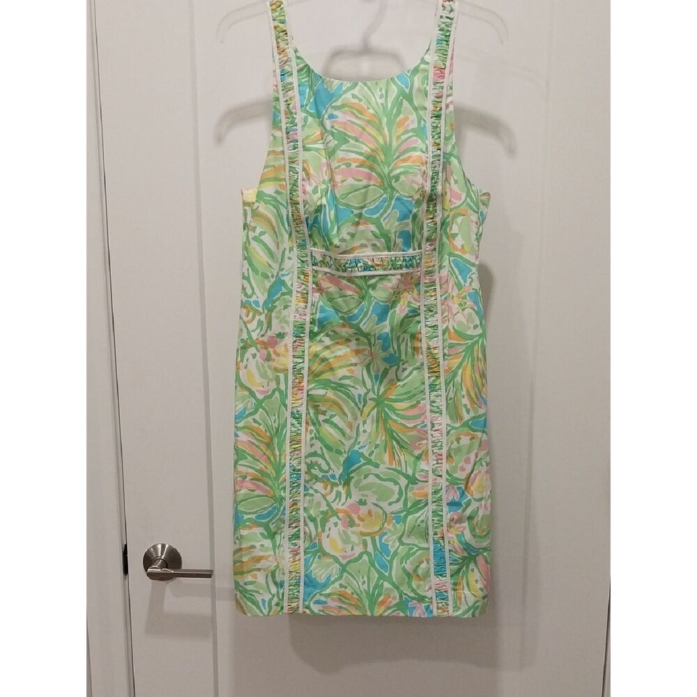 Lilly Pulitzer Multicolor Floral Shift Dress - Pink, Green, Blue, Yellow